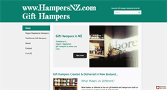 Desktop Screenshot of hampersnz.com